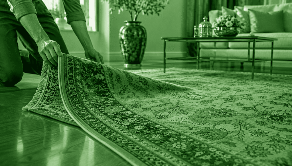 Silk and viscose rugs
